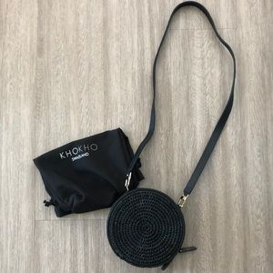 African Leather Black Purse